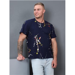 Ланч - футболка синий