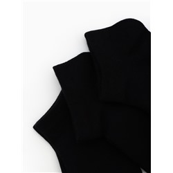 Носки укороченные с компрессией Resport, 3 пары, размер 35-38, чёрные