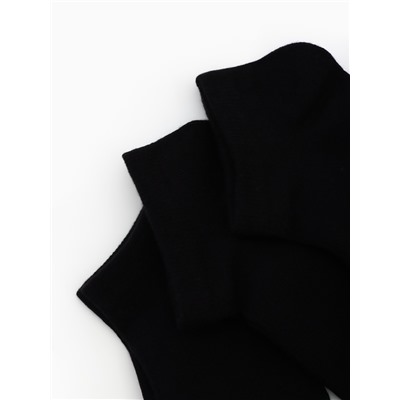 Носки укороченные с компрессией Resport, 3 пары, размер 35-38, чёрные