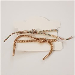 Парные  браслеты на магните с подвесками, цвет голубой и золотистый, арт. 043.228