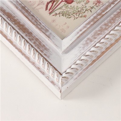 Фоторамка для фото 10×15 см «Завитки под старину», МДФ, 2.8×19.5×24.5 см