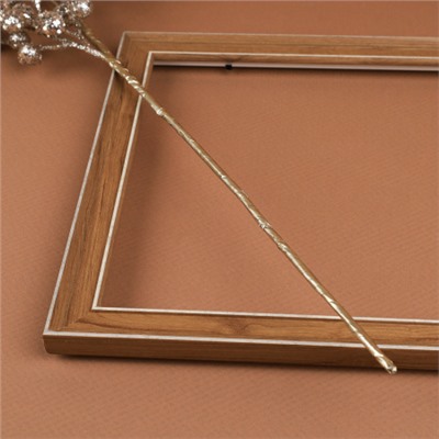 Ветка декоративная 73 см золото шарик / SA23588 /уп 240/