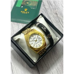 Подарочный набор для мужчины часы и браслет + коробка #22853464