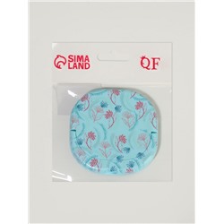 Зеркало карманное «Узор», с подставкой, 8×8 см, МИКС