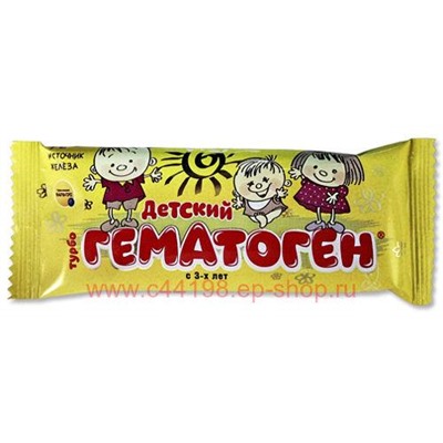 Гематоген Турбо детский с 3х лет 30г