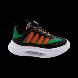 Кроссовки А7228-6 черно оранжевые