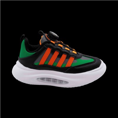 Кроссовки А7228-6 черно оранжевые