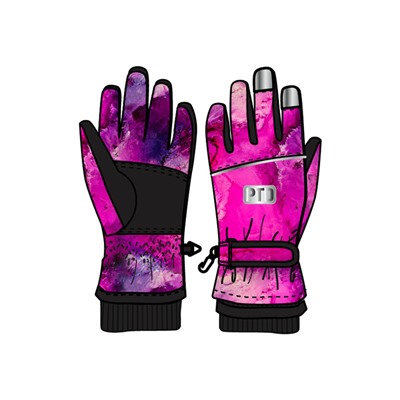 Перчатки текстильные для девочек