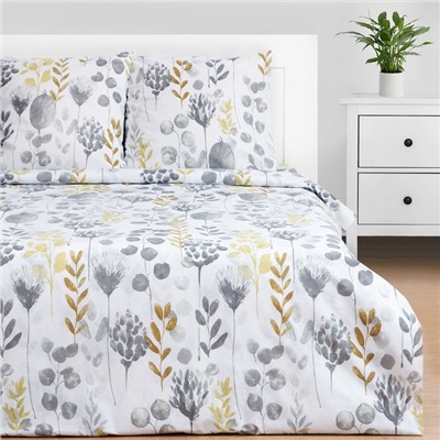 Постельное бельё 1.5-спальное «Этель» Flora and spring (вид 2), поплин