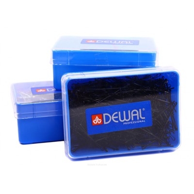 Dewal Невидимки для волос прямые SLN40P-1/200, 40 мм, черный, 200 г 2071