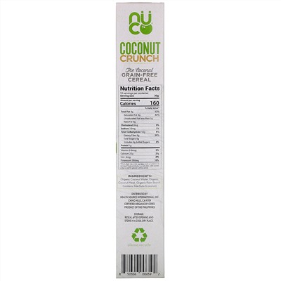 NUCO, Coconut Crunch Cereal, 10.58 oz (300 g)
