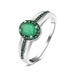 Кольцо, изумруд берилл , наноизумруд, SL-RIC35