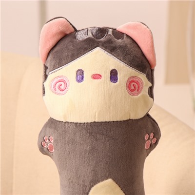Мягкая игрушка «Кот-батон», 50 см, цвет серый