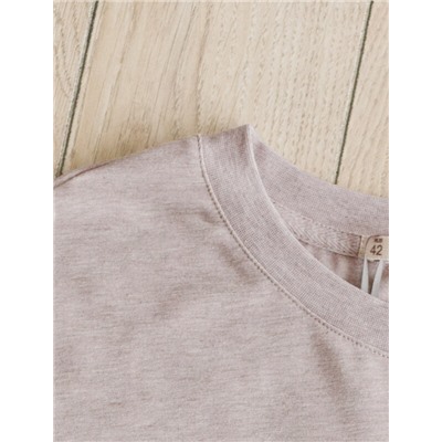 Футболка с принтом свободная эластичная из премиального хлопка