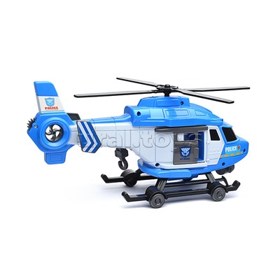 Вертолет "Полиция" (свет, звук) в коробке