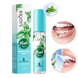 Освежающий мятный спрей для полости рта Sadoer, 18 мл.