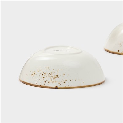 Салатники Magistro «Церера», набор 2 шт., 15.3×13×5.5 см, фарфор, белые