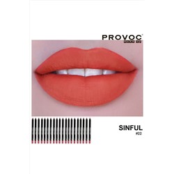 Provoc.. Полуперманентный гелевый карандаш для губ KRISTALLER, 1106630