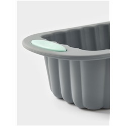 Форма для выпечки с ручками Доляна «Кекс», 27×13×6 см, силикон, серая