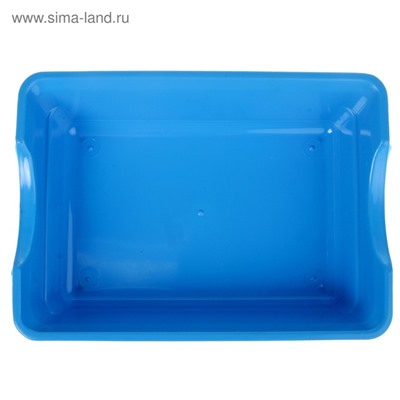 Туалет глубокий без сетки 36×26×9 см, синий микс