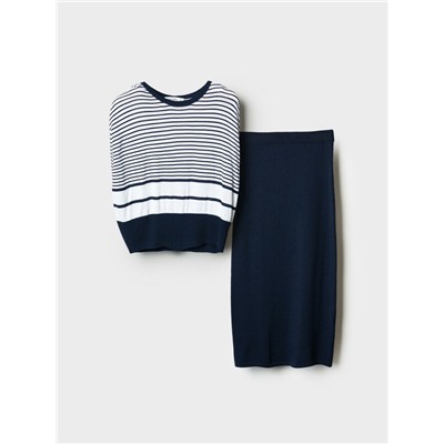 Комплект трикотажный для женщин: джемпер, юбка