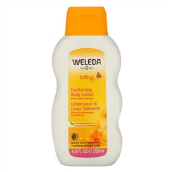Weleda, детский успокаивающий лосьон для тела, календула, 200 мл (6,8 жидк. унции)