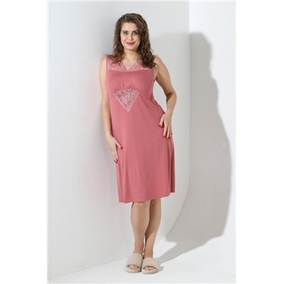 Сорочка ЗАМАНЧИВЫЕ СНЫ (пыльная роза)