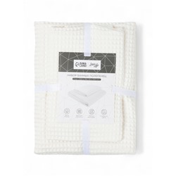 Баннеы полотенца LoveLife Waffle stone, 2 шт.: 100×150, 50×100 см, хлопок 100%