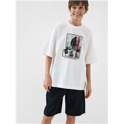 Комплект трикотажный для мальчиков: фуфайка (футболка), шорты