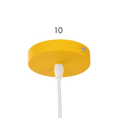 УЦЕНКА Светильник BayerLux 1244/1YL E27 40 Вт желтый 22×22×8.5-108 см