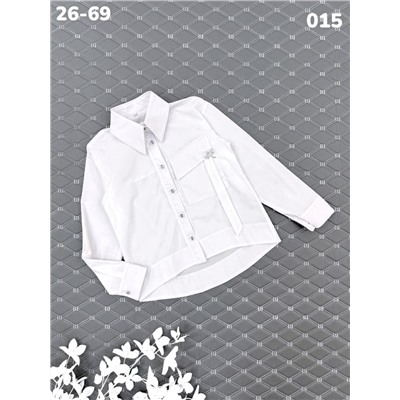 Блузка 015 белый