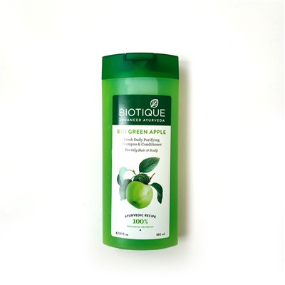 Biotique Green Apple Shampoo & Conditioner/Биотик шампунь и Кондиционер Зеленое Яблоко 180мл