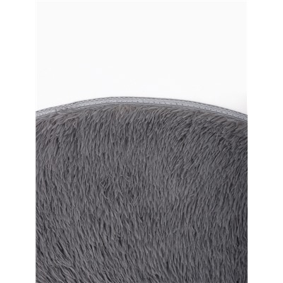 Ковер с ворсом «Этель», d=120 см, серый