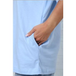 Футболка 785 удлиненная с рисунком сердце и карманами НАТАЛИ, 1047951