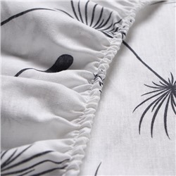 Простыня на резинке 1.5-спальный «Этель. Легкость ветра», 140×200+25 см, бязь