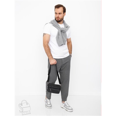 Сумка мужская кожаная 8615S black Fuzhiniao