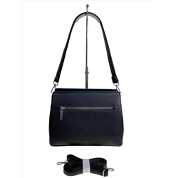 Женская сумка из искусственной кожи, цвет черный