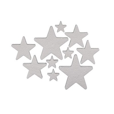 Набор фигурок из ПЕНОПЛАСТА №014 Набор 02 "Звезды" 20 х 18 х 2.5см 10шт 40-120мм DPZ-S 02 Love2art