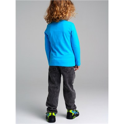 Брюки текстильные джинсовые утепленные флисом для мальчиков