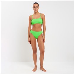 Купальник раздельный однотонный женский MINAKU, размер 48, зелёный