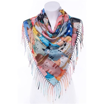 Платок CY2593-1 Кошки