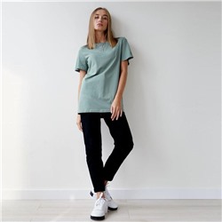 Футболка женская MIST basic, размер 40-42, серо-зелёная