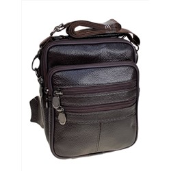 Сумка мужская из натуральной кожи, цвет коричневый