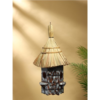 Подвесной декор «Скворечник», 25×25×45 см, дерево, серый