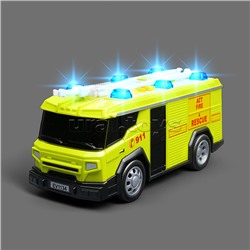 Машина "Пожарная" 1:32 (свет, звук) в коробке