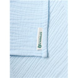 Полотенце - уголок муслиновое «Крошка Я», 75×75 см, хлопок 100%, голубое