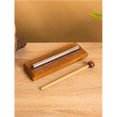 Сувенирный музыкальный инструмент «Ксилофон», 19×6.5×3 см, махагон, алюминий