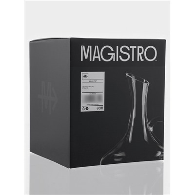 Декантер Magistro «Мэрло», 1.9 л, с ручкой, стекло, прозрачный