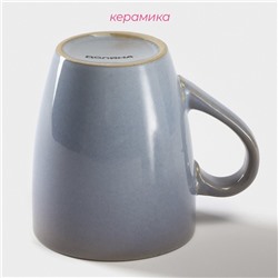 Кружка Доляна «Норди», 340 мл, керамика, синяя