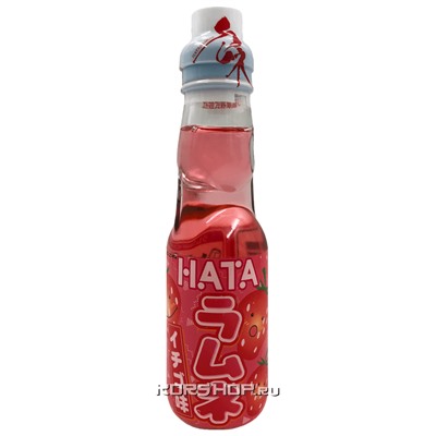 Газированный напиток со вкусом клубники Рамунэ Hata, Япония, 200 мл Акция